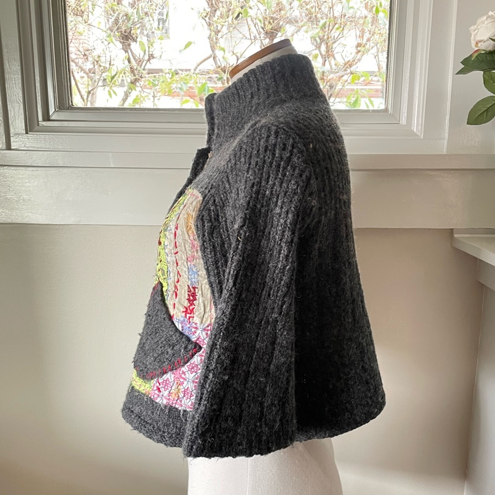 Free People | 'Grandma Goes West' Patchwork Cardigan - Picture 3 of 8